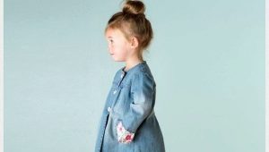 Denim coat for girls