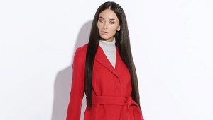 Red women's coat - for a bright personality!