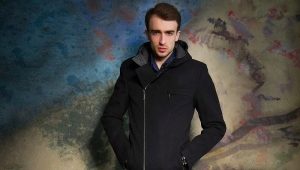 Men's coat with a hood