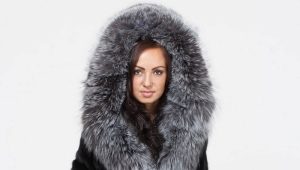 Mink coat with silver fox