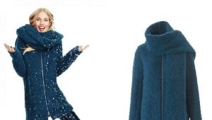 Boucle coat for women