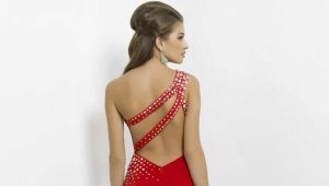 Dress with open back