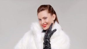 White rabbit fur coat