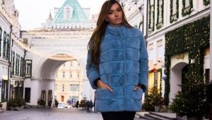 Blue mink coat