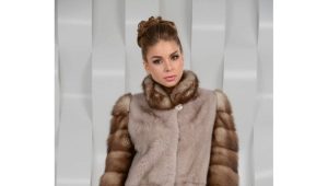 Mink coat with sable