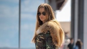 Women's parka with fox fur