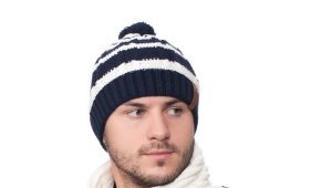 Fashionable men's sets of hats and scarf