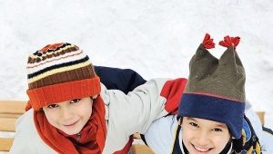 Botas infantiles de invierno para niños.