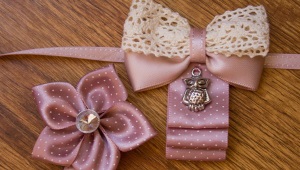 Kanzashi ties for girls