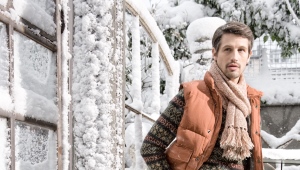 Botas de invierno de hombre con piel natural.