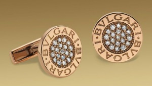 Gemelos de mujer con cristales de swarovski de Bulgari