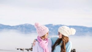 Women's winter boots on the platform