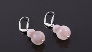 Pink Quartz Earrings