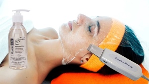 Gel for ultrasonic face cleaning