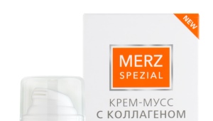 Merz cream mousse with collagen