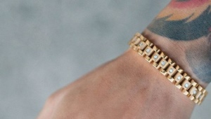 Gold men's bracelets