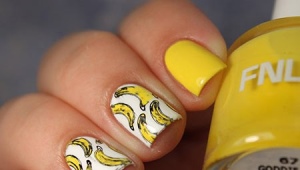 Manicure com bananas