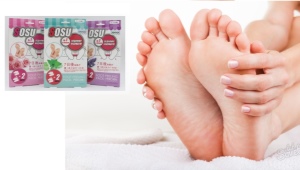 Exfoliating socks for a pedicure