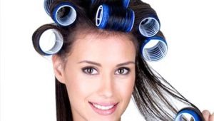 How to wind your hair with curlers?