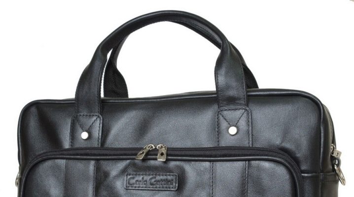 Fashionable leather laptop bag for men and women