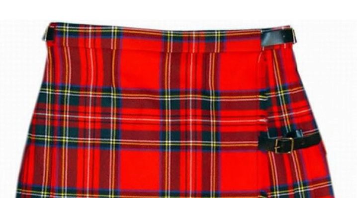 Scottish skirt in the wardrobe of fashionistas