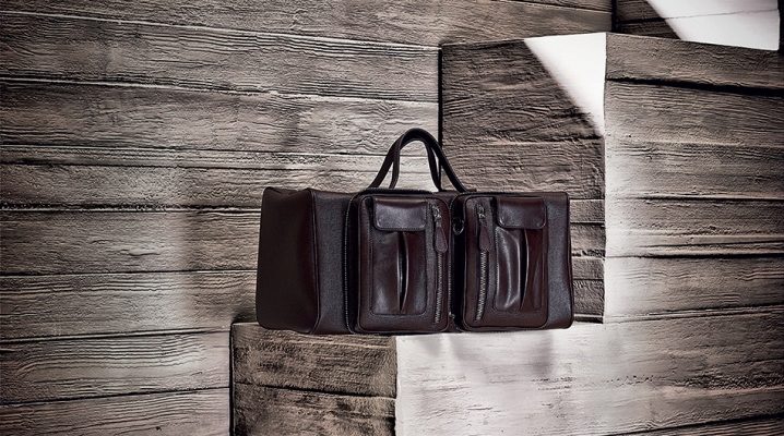 Stylish leather travel bags