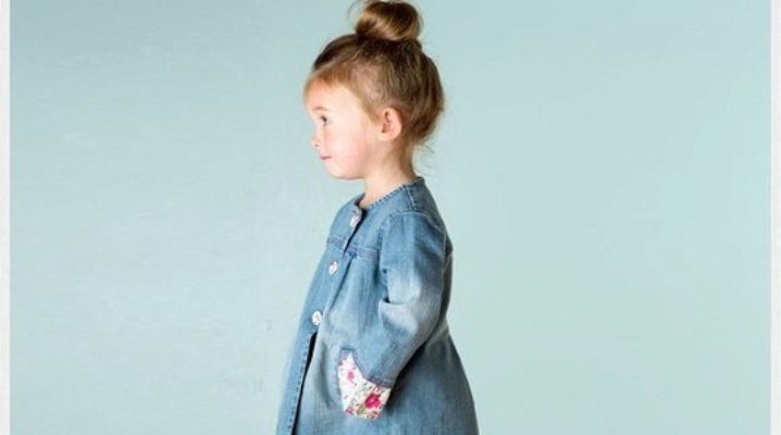 Casaco denim para meninas