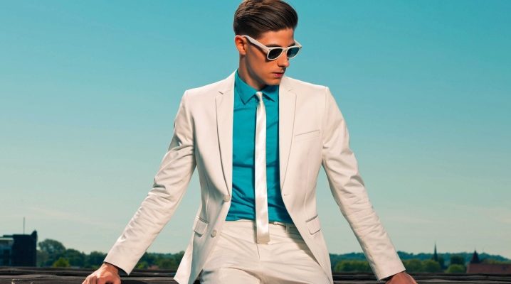 Traje de hombre blanco