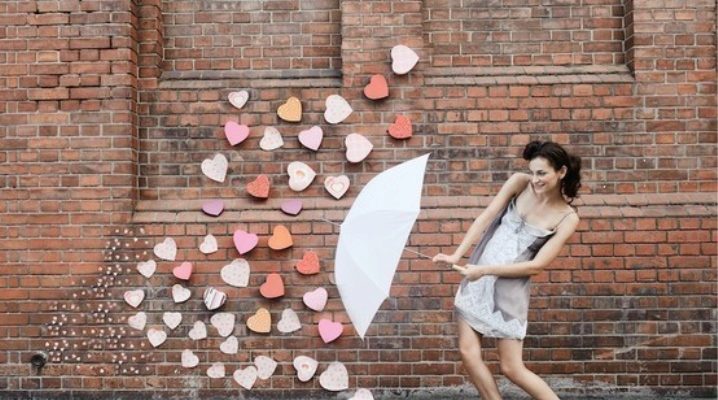 White umbrellas