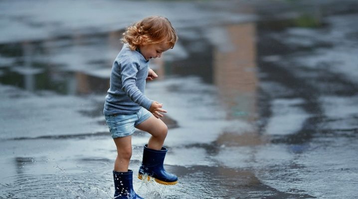 Rubber boots for a boy