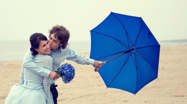 Blue umbrella