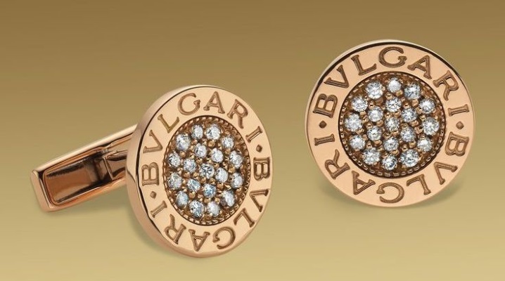 Women's cufflinks with Swarovski crystals from Bulgari