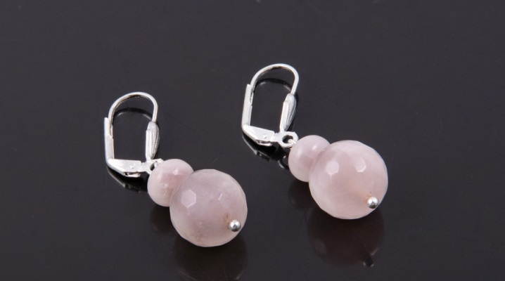 Pink Quartz Earrings