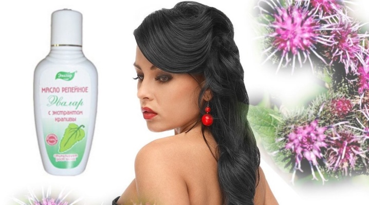 Minyak burdock dengan nettle untuk rambut