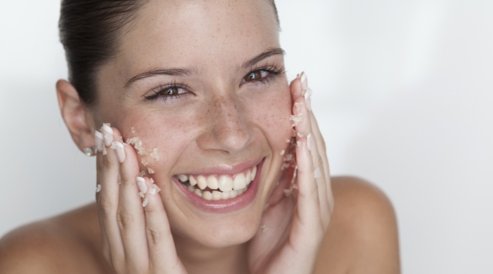 Selection of facial scrubs