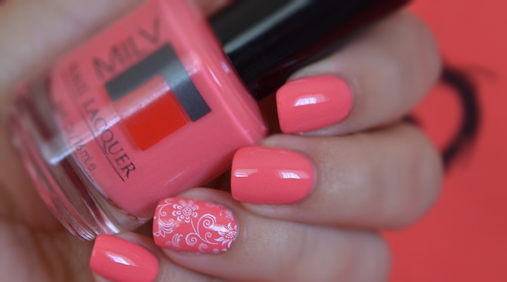 Coral gel polish