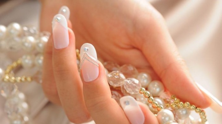 Verniz de gel para manicura de casamento