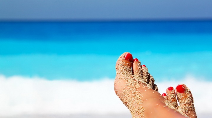 Pedicure on the sea