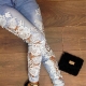 Jeans with lace