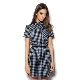 What can I wear with a checkered shirt dress?