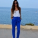 Pantalon azul mujer