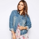 Women's long denim jackets