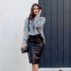 Leather skirt