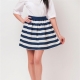 What can you wear in marine style skirts?