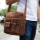 Men's bags through the shoulder fabric