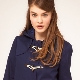 Women's jacket with a clasp duffle coat