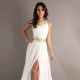 White evening dress