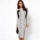 Black and white dress - fashion trend of the season