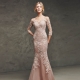 Long evening dress with lace