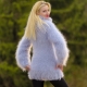 Suéter de mohair de moda y hermoso